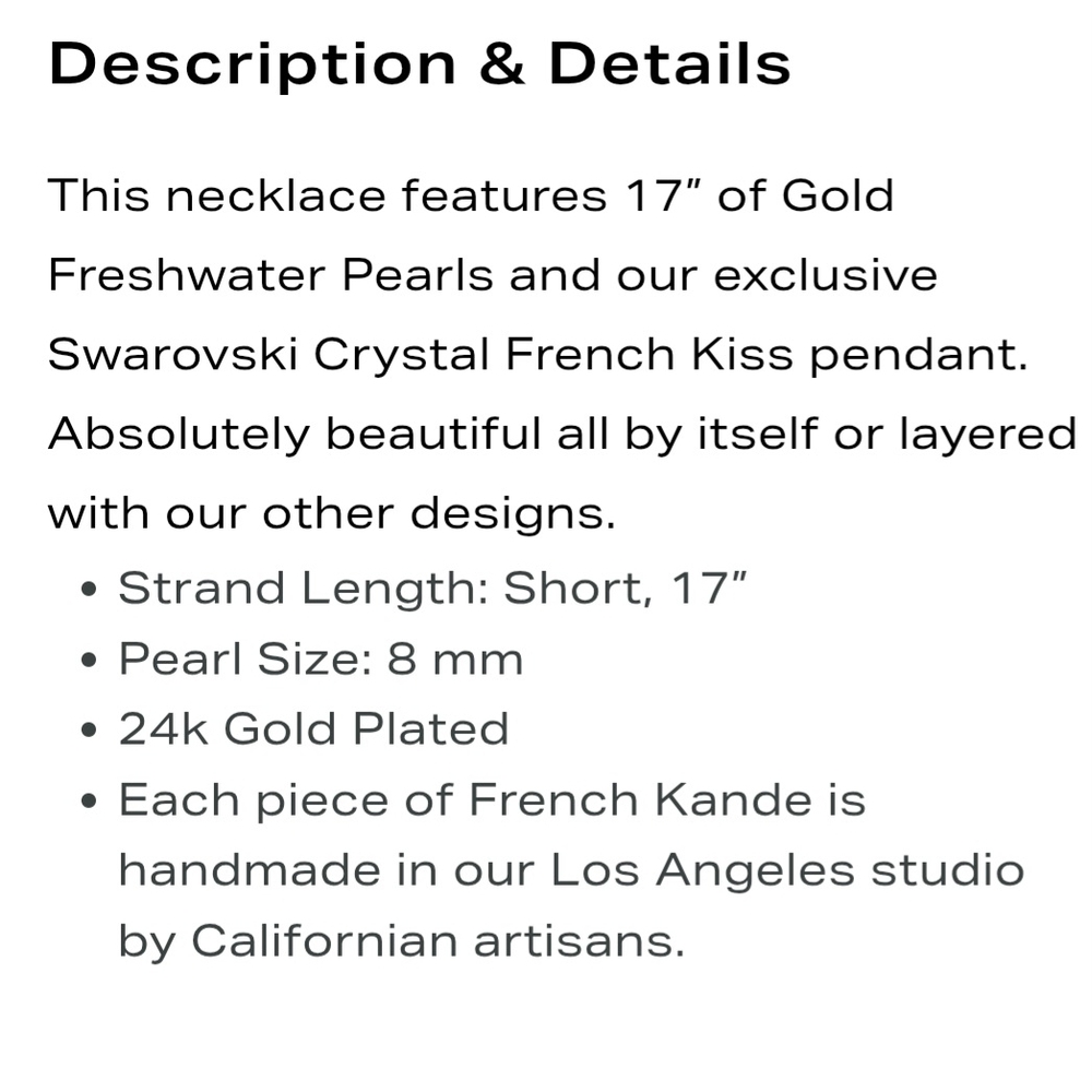 Gold and Bronze Beaded Necklace with Cross Pendant - Picture 5 of 5